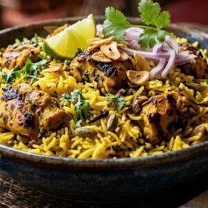 Garlic Chicken Rice Bowl